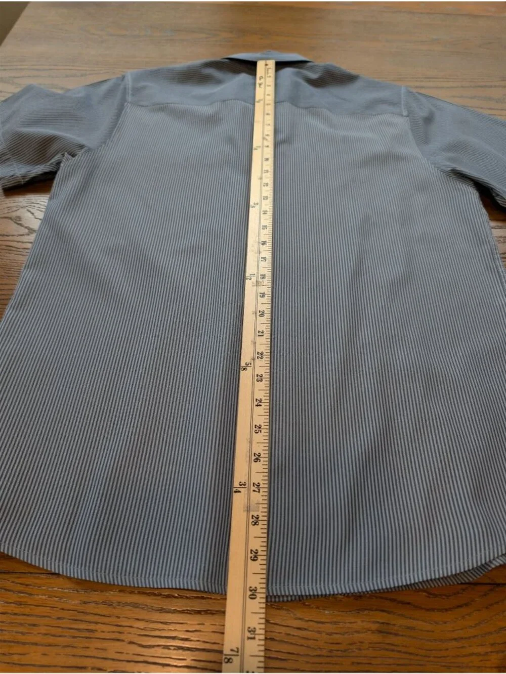 Dixxon Workforce Mens M Gray Striped Work Shirt Mechanic Utility Short Sleeve